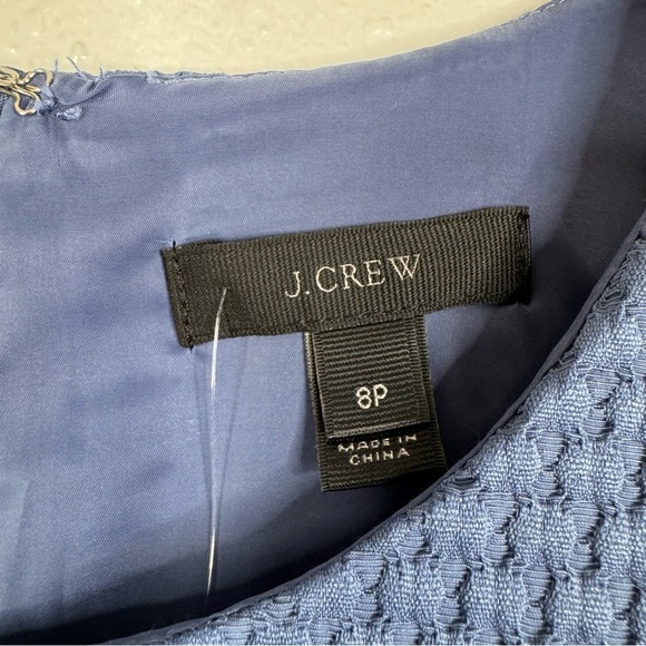 J. Crew NWT Portfolio Dress in Blue Size 8 Petite - Picture 3 of 5